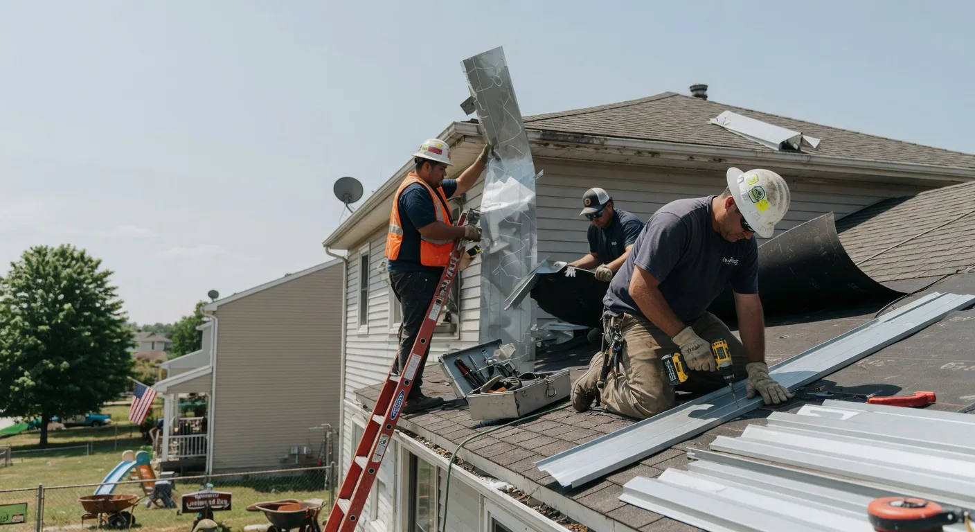 Metal Roof Repair in New Century, KS